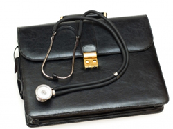 image shows doctor's visit bag